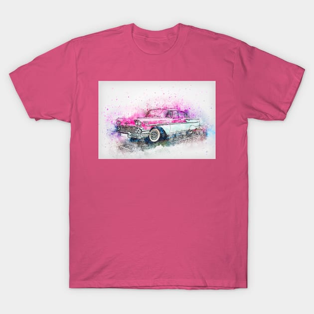 Abstract retro automobile T-Shirt by tedsox